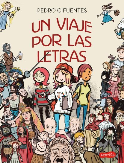 Portada de 'Un viaje por las letras', el recorrido por la literatura universal en cómic de Pedro Cifuentes.