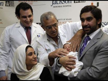 Fatema Al Ansari trasplantada de cinco &oacute;rganos da luz a una beb&eacute; sana en Miami
