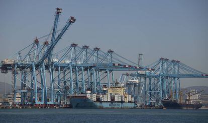 Terminales de contenedores del Puerto de Algeciras.
