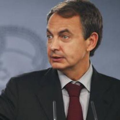 El presidente del Gobierno, José Luis Rodríguez Zapatero, en su comparecencia del pasado viernes.