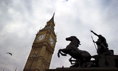 El Big Ben, fotografiado el martes.