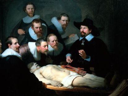 'La lección de anatomía del Dr. Nicolaes Tulp', del pintor holandés Rembrandt.