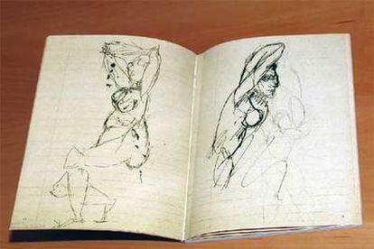 <i>Cuaderno Nº 7, </i>preparatorio de <i>Las señoritas de Avignon.</i>
