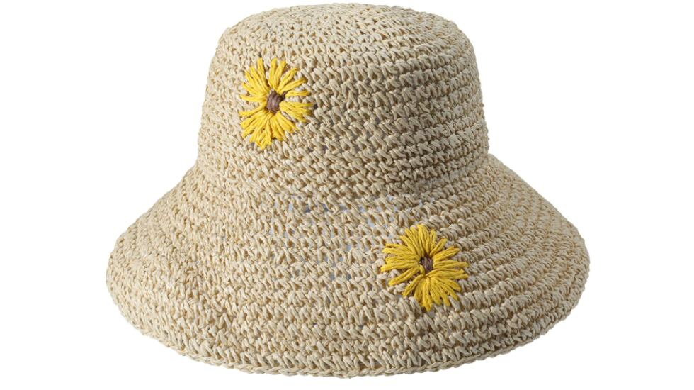 Sombrero de paja para mujer estilo bucket en cuatro modelos disponibles