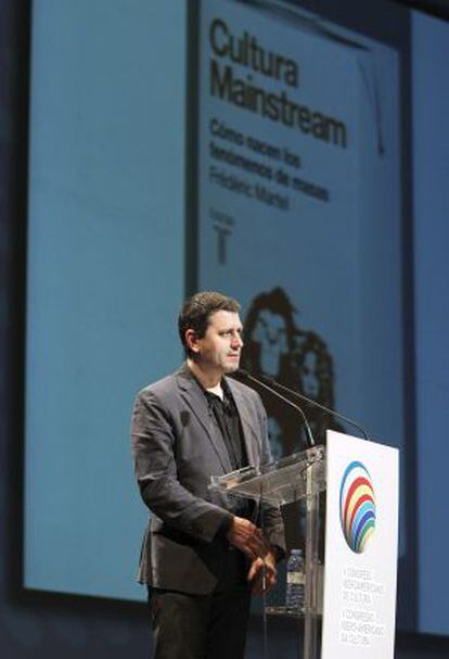 El sociólogo francés Frederic Martel, durante su intervención en el V Congreso Iberoamericano de Cultura.