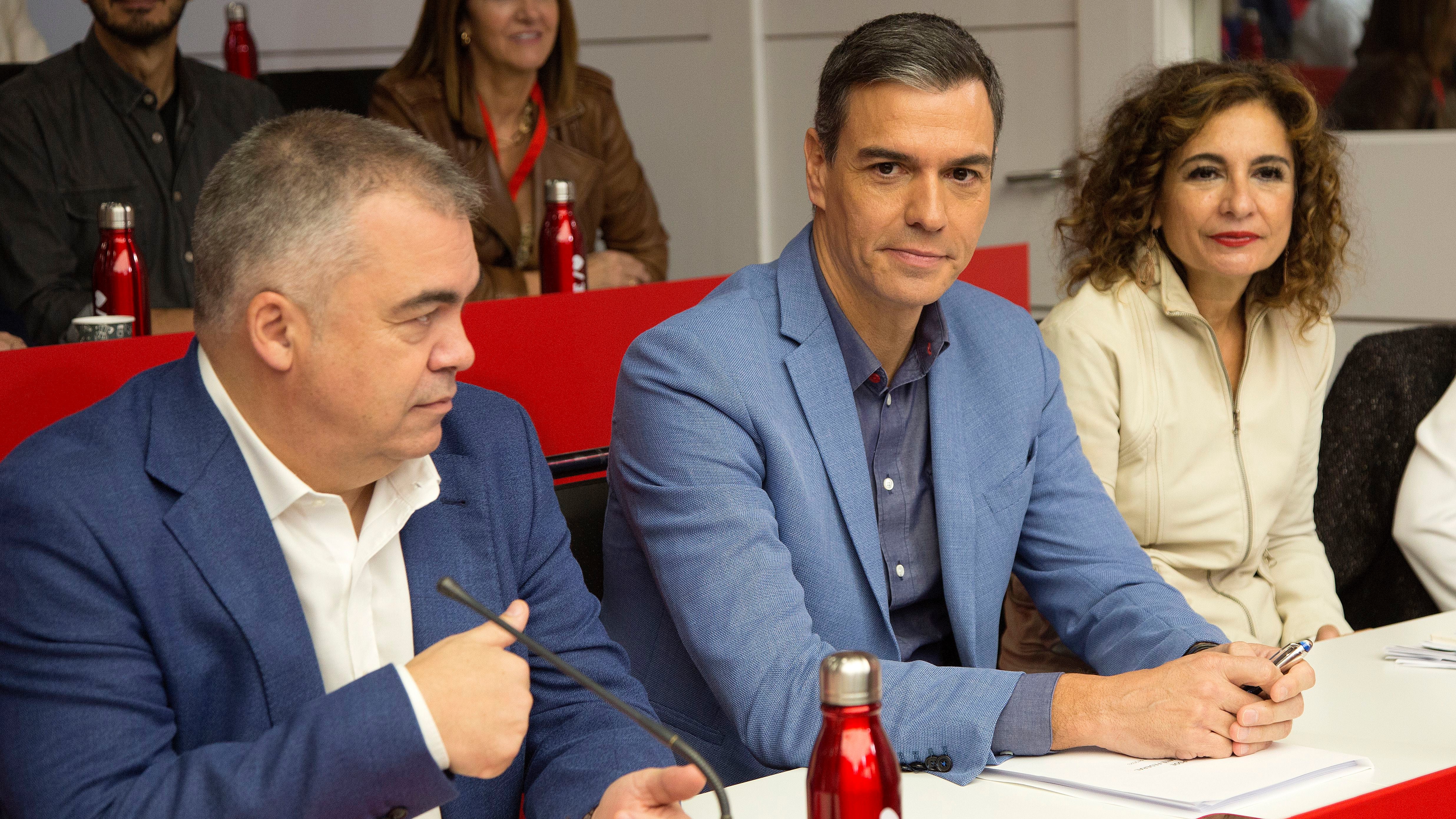 El secretario general del PSOE, Pedro Sánchez, en el Comité Federal del partido, en la sede del PSOE en Madrid. 