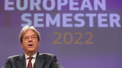 Paolo Gentiloni, comisario europeo de Economía, este lunes en Bruselas.