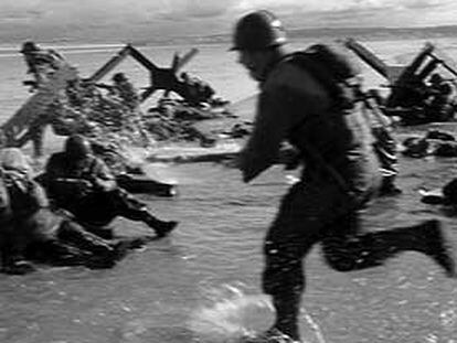 Imagen del desembarco de Normandía, del documental <i>D-Day.</i>