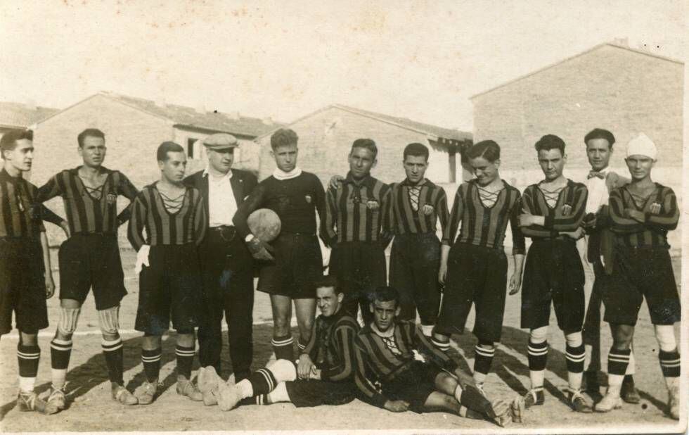 El Valencia CF en los años veinte.