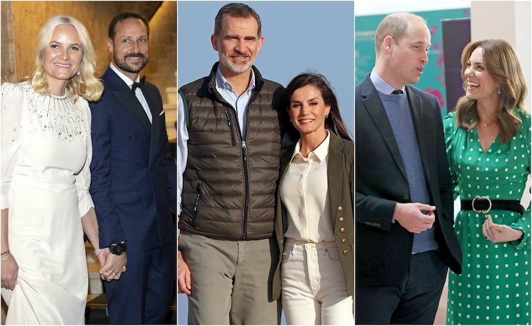 Mette-Marit y Haakon de Noruega, los reyes Felipe y Letizia y los duqes de Cambridge.