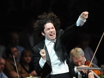 Gustavo Dudamel en el concierto que dirigi&oacute; en enero pasado en el Palau.