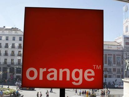 Tienda de Orange en la Puerta del Sol de Madrid.