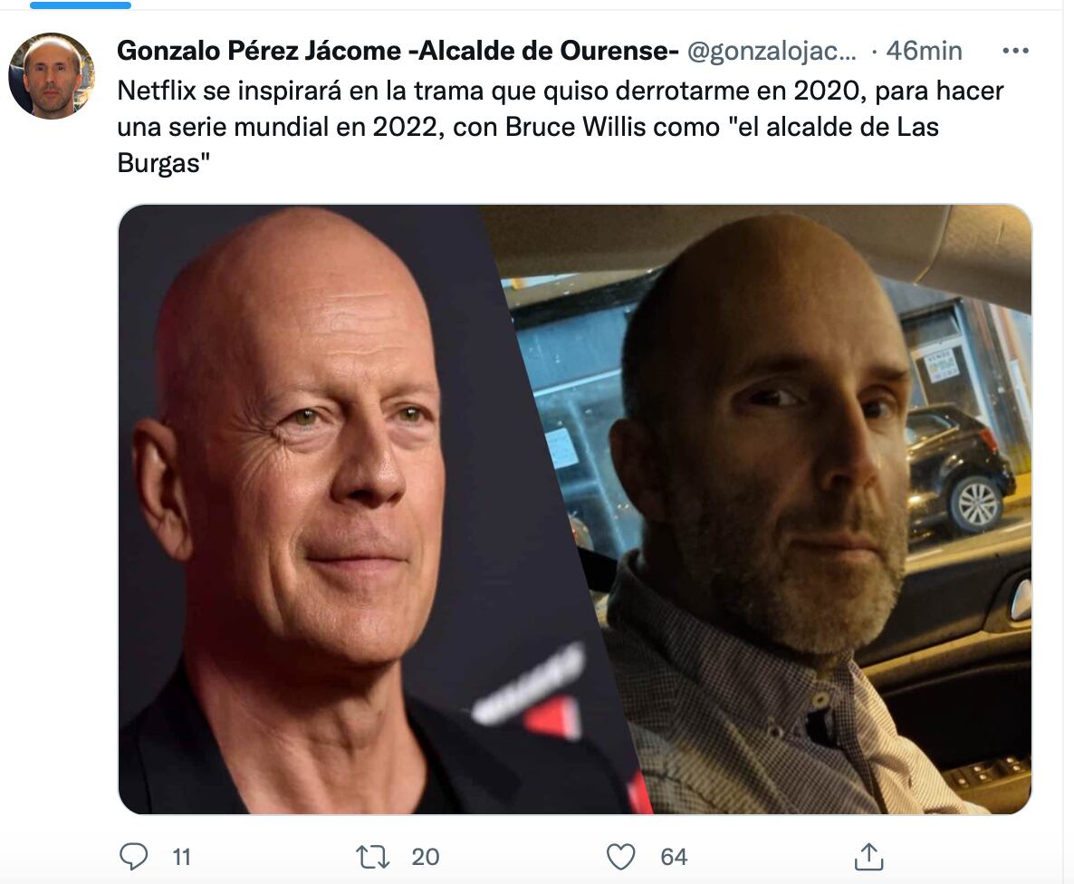Tuit de Gonzalo Pérez Jácome tras declarar en el juzgado imputado por un delito de malversación