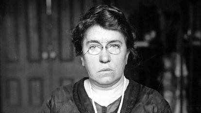 Emma Goldman (1869-1940) american Lithuanian-born anarcho-communist known for her feminist anarchist writings and speeches c. 1910. (Photo by APIC/Getty Images)