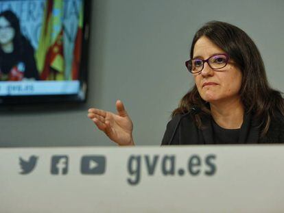 La vicepresidenta y portavoz del Consell, M&oacute;nica Oltra.