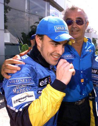 Alonso, tras su 'pole' de 2003.