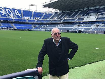 Andrés Perales, hace unos días en La Rosaleda.