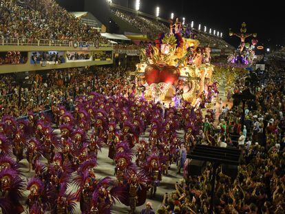 Celebración del Carnaval en Río de Janeiro, el 24 de febrero de 2020.