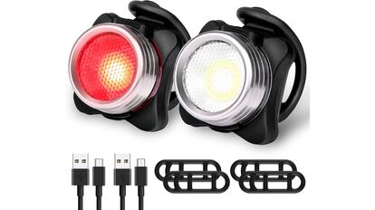 Luz Bicicleta Potente Delantera Y Trasera Led Set, Lámpara