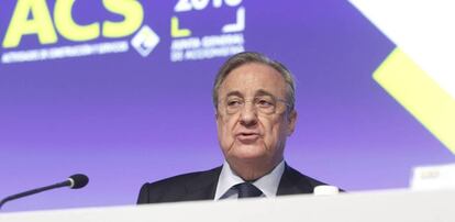 Florentino Pérez, presidente de ACS. 