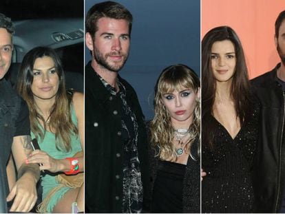 Alejandro Sanz, Raquel Perera, Liam Hemsworth, Miley Cyrus, Clara Lago y Dani Rovira.