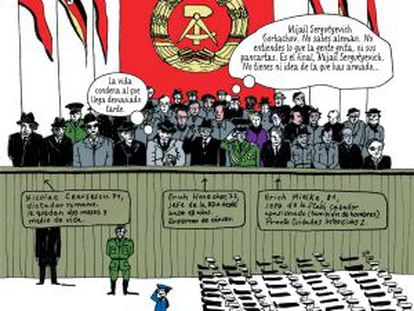 Una página del cómic 'Arenas movedizas'.