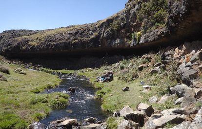 El refugio de Fincha Habera, en las montañas Bale de Etiopía, sirvió de hogar a varios grupos humanos durante milenios