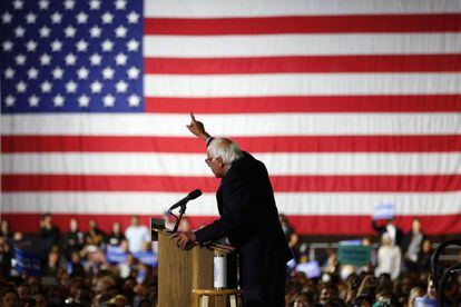 Sanders, el martes en Santa Mónica tras la derrota en California.