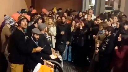 Chirigota 'Intocables' del Carnaval de Cádiz, en una vídeo de 'X', antes Twitter.