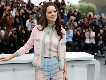 La actriz francesa Marion Cotillard presenta su nueva película, 'Little Girl Blue', el domingo pasado en el Festival de Cannes.