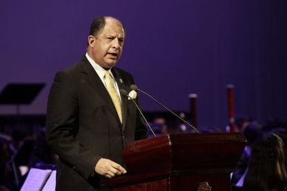 El presidente de Costa Rica, Luis Guillermo Solís, el pasado 1 de septiembre.