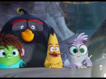 Fotograma de 'Angry Birds 2: La película' con parte de los personajes de la película de animación.