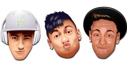 Emoticonos con la imagen de Neymar.