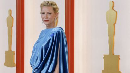 Cate Blanchett posa en la alfombra roja de la última edición de los Oscars.