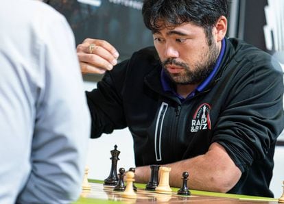 Hikaru Nakamura, en agosto de 2019, durante un torneo en el Club de Ajedrez de San Luis (Misuri, EEUU)