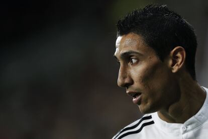 Di María, durante un partido contra el Atlético.