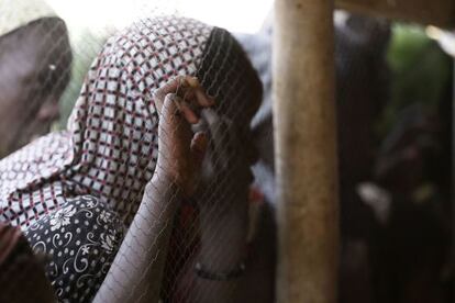 Refugiados de la violencia de Boko Haram en Chad.