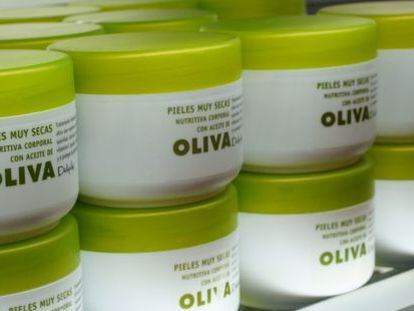 Crema de aceite de oliva de la marca Deliplus de Mercadona. 