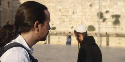 Iglesias, durante su visita visita a Israel y Palestina, la pasada semana.