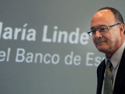 El gobernador del Banco de Espa&ntilde;a, Luis Mar&iacute;a Linde