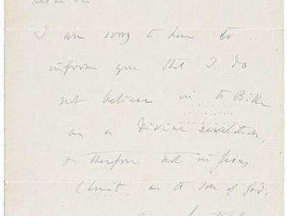 Manuscrito subastado.