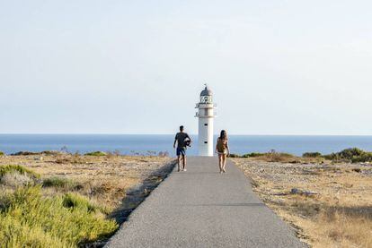 El faro de Cap de Barbaria, en la isla de Formentera.