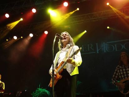 El m&uacute;sico y compositor brit&aacute;nico, Roger Hodgson, durante su actuaci&oacute;n en el festival Noches del Bot&aacute;nico.