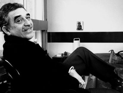 El escritor Gabriel García Márquez, en enero de 1982 en París.