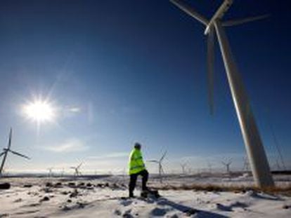 Parque e&oacute;lico de Iberdrola en Escocia.