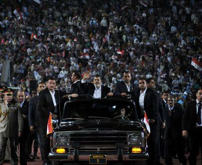 El presidente egipcio, Mohamed Morsi, el pasado s&aacute;bado en El Cairo.