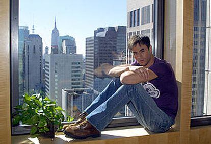 Enrique Iglesias, en Nueva York, durante la entrevista.