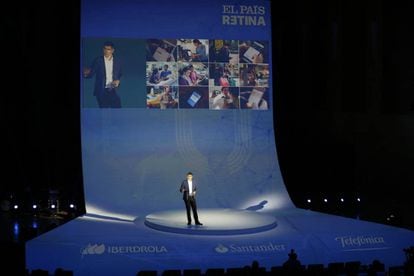Matt Brittin, presidente de Google EMEA, durante su ponencia, hoy en RETINA.