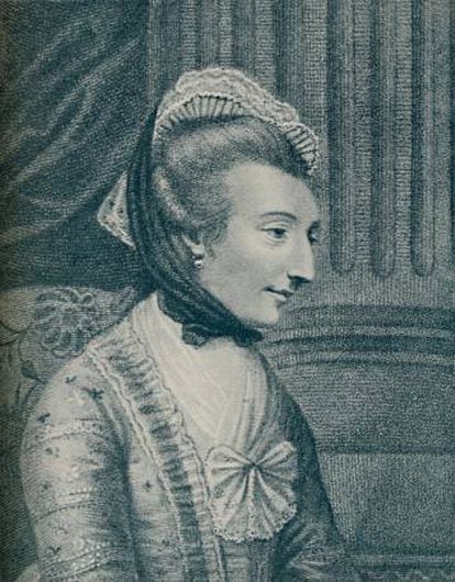 La escritora y crítica literaria Elizabeth Montagu, fundadora de la Blue Stockings Society.
