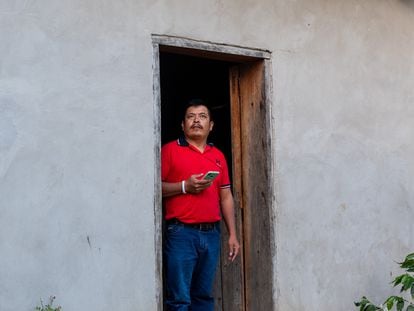 Víctor Vásquez, líder indígena y defensor ambiental de Simpinula, una población en el departamento de La Paz (Honduras).